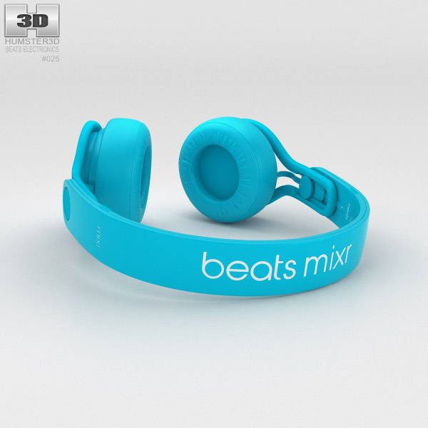 headphones monster beats mixr 3d model