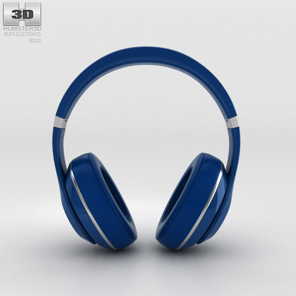 Beats by Dr. Dre Studio Wireless Over-Ear Blue 3D model - Download  Electronics on