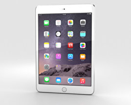Apple iPad Mini 3 Silver Modèle 3D