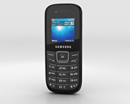 Samsung E1205 黑色的 3D模型
