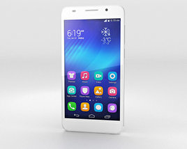 Huawei Honor 6 白色的 3D模型