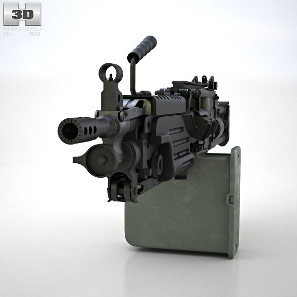 Arma de fogo modelo 3D gratuito - .obj .dae - Free3D