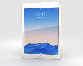 Apple iPad Air 2 Cellular 24K Gold 3Dモデル