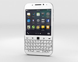 BlackBerry Classic 白い 3Dモデル