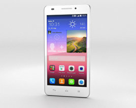 Huawei Ascend G620S Weiß 3D-Modell