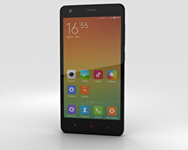 Xiaomi Redmi 2 黑色的 3D模型