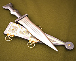 Pugio Roman dagger 3D model