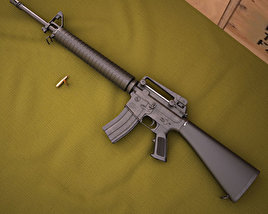 Colt M16A4 Modelo 3d