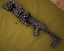 CornerShot CSM with Glock 21 3D 모델 