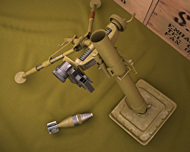 M2 Mortar 3D model