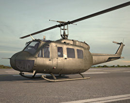 Bell UH-1 Iroquois 3D model