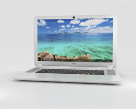 Acer Chromebook 15 White 3D 모델 