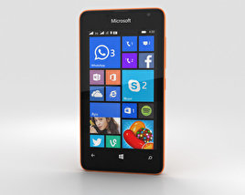 Microsoft Lumia 430 Orange 3D model