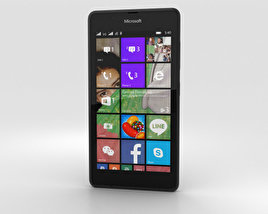Microsoft Lumia 540 黒 3Dモデル