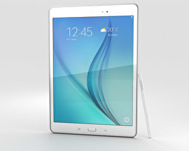 Samsung Galaxy Tab A 9.7 S Pen 白色的 3D模型