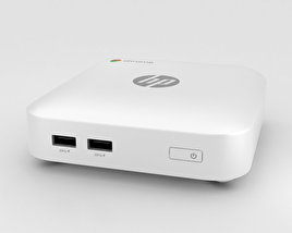 HP Chromebox White 3D model