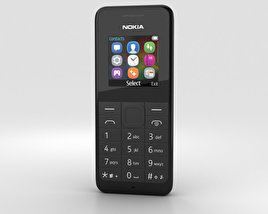 Nokia 105 Dual SIM 黑色的 3D模型