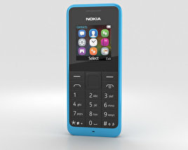 Nokia 105 Dual SIM Cyan Modelo 3D