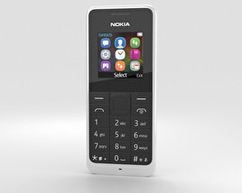Nokia 105 Dual SIM Blanco Modelo 3D