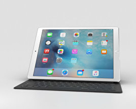 Apple iPad Pro 12.9-inch Silver 3D-Modell