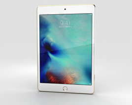 Apple iPad Mini 4 Gold 3D 모델 