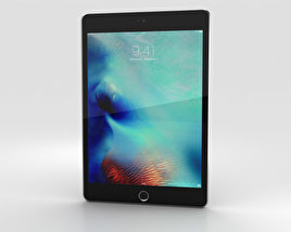 Apple iPad Mini 4 Space Gray 3D 모델 
