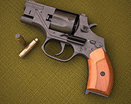 7,62-мм револьвер специальный Стечкина ОЦ-38 3D модель