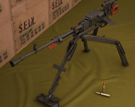 NSV machine gun 3D model