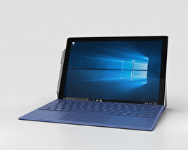 Microsoft Surface Pro 4 Blue Modelo 3d