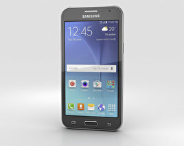 Samsung Galaxy J2 Preto Modelo 3d