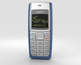 Nokia 1110 Blue 3D 모델 