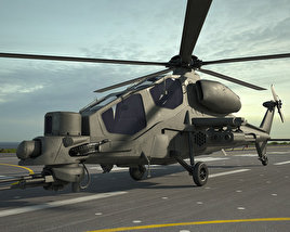 Agusta A129 Mangusta Modelo 3d
