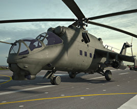 Mil Mi-24 3D model