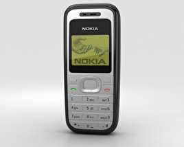 Nokia 1200 Schwarz 3D-Modell