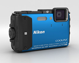 Nikon Coolpix AW130 Blue 3D model