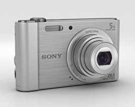Sony Cyber-Shot DSC-W800 Silver 3D model