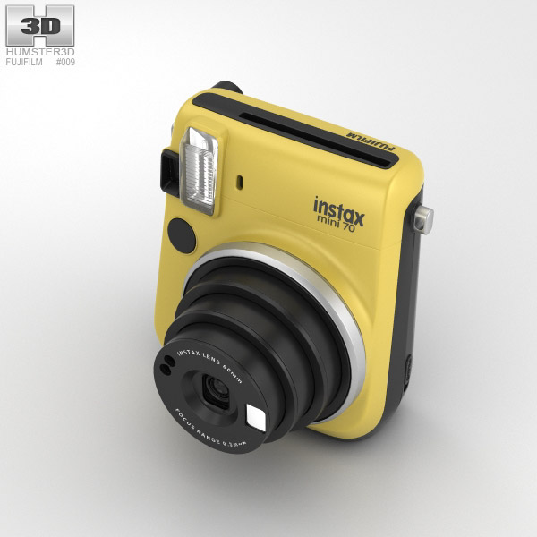Fujifilm Instax Mini 70 Yellow 3D model - Download Electronics on