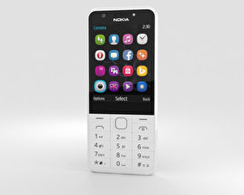 Nokia 230 Dual SIM Blanc Modèle 3D