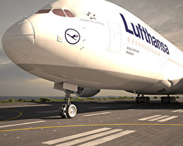 Airbus A380 3D модель