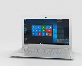 Lenovo Ideapad 100S White 3D 모델 