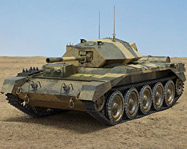 Крейсерський танк модель III Крусейдер 3D модель