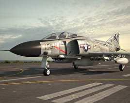 F-4幽靈II戰鬥機 3D模型