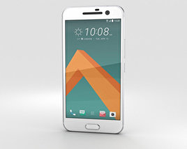HTC 10 Glacier Silver (White Front) 3D model