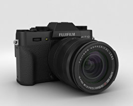 Fujifilm X-T10 Preto Modelo 3d