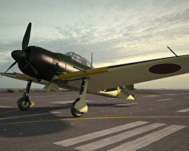 A6M 零式艦上戦闘機 3Dモデル