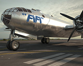 Boeing B-29 Superfortress 3D model