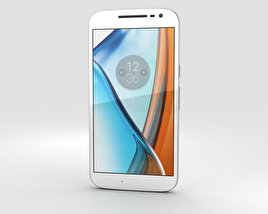 Motorola Moto G4 白い 3Dモデル