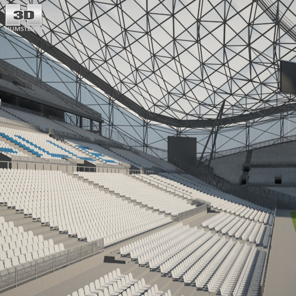 MEGABLEU OM Maquette Stade 3D - Orange Vélodrome version Led pas cher 