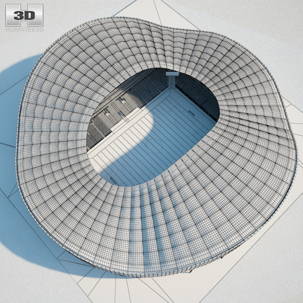 Stade Velodrome Marseille 3D Model $199 - .c4d .fbx .lwo .max .obj - Free3D
