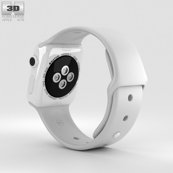 Apple Watch Edition Series 2 38mm White Ceramic Case Cloud Sport ...